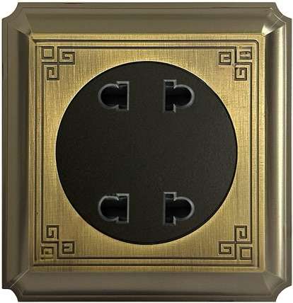 Công Tắc Ổ Cắm Grimma G88 Vàng Đồng
