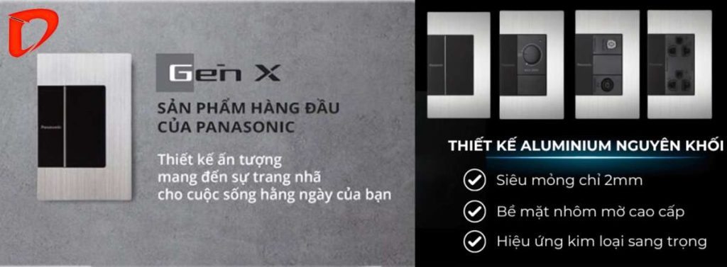 Công tắc ổ cắm Panasonic Gen X chính hãng tại DU LED